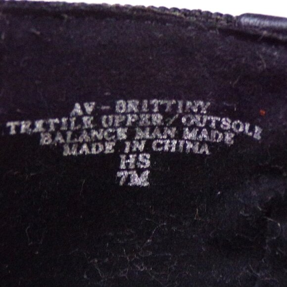 ADRIENNE VITTADINI 7M AV-BRITTINY black pumps fabric uppers cushioned insoles - Picture 11 of 13